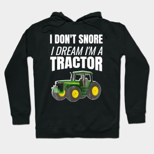 Tractor Enthusiast Snorer Farming Hoodie